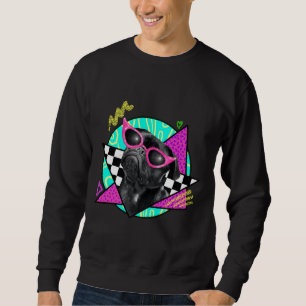 Black Pug Wearing Pink Sunglasses Classic T-Shirt Sweatshirt