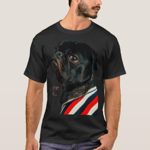 Black Pug Women Men Pug Mom Dad Life Love Dog Pet T-Shirt