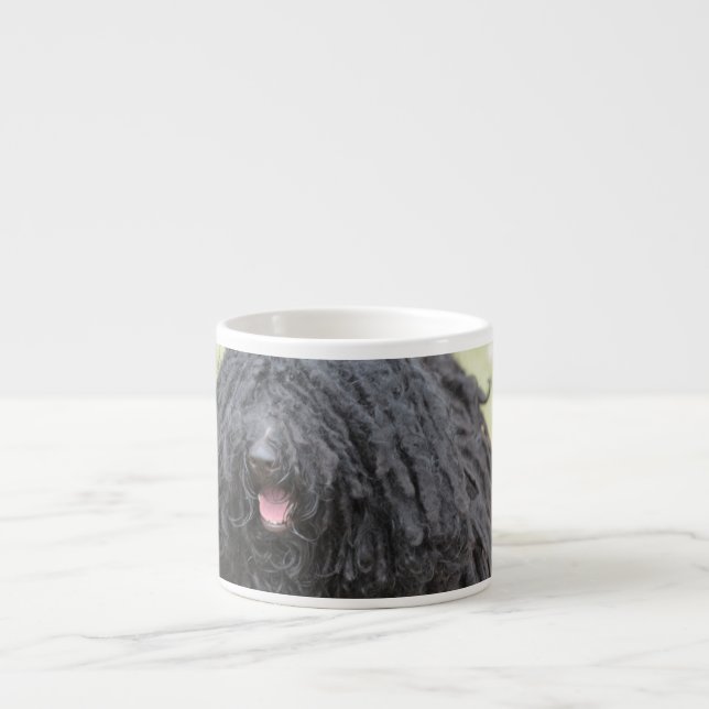 Black Puli Dog Espresso Cup (Front)