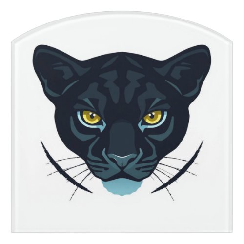 Black Puma Street Style Design Door Sign