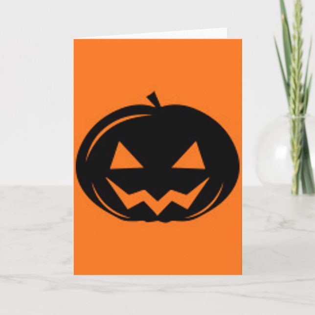Black Pumpkin Card (Front)