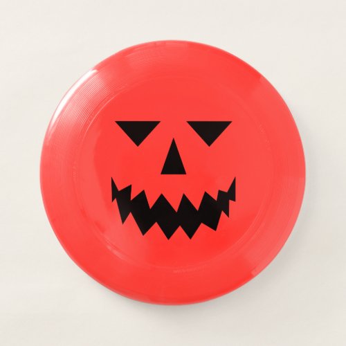 Black Pumpkin Face Frisbee