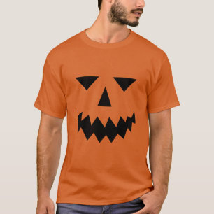 Black Pumpkin Face T-Shirt