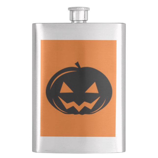 Black pumpkin flask (Front)