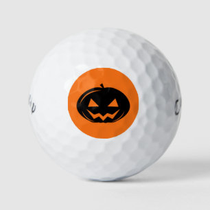 Black pumpkin golf balls