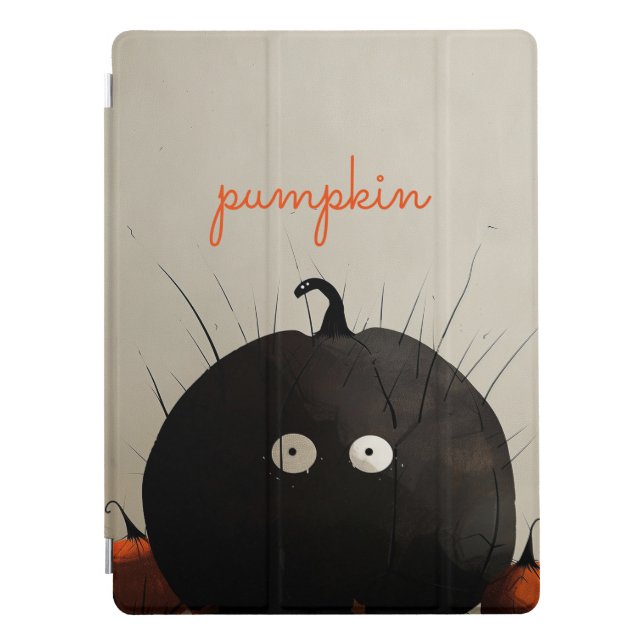 Black Pumpkin iPad Pro Cover (Front)