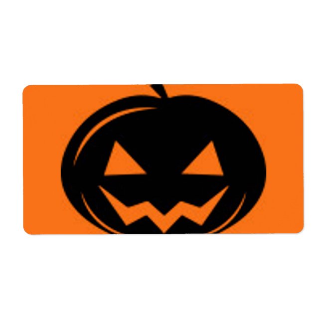 Black pumpkin label (Front)