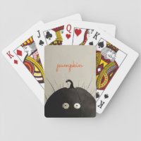 Black Pumpkin Playing Cards