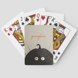 Black Pumpkin Poker Cards