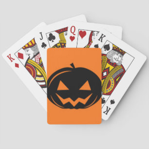 Black Pumpkin Poker Cards