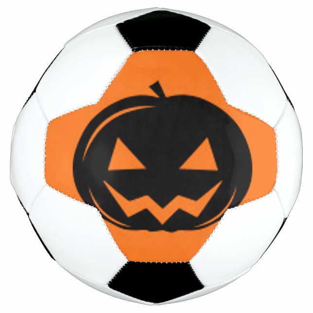 Black pumpkin soccer ball (Front)