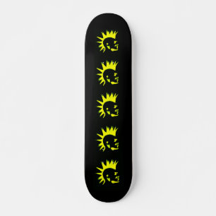 Black punk skateboard