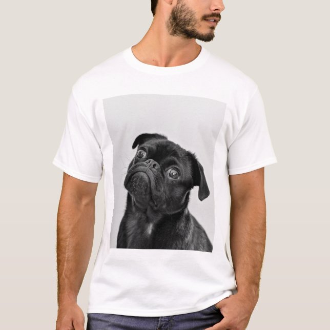 black puppy dog T-Shirt (Front)
