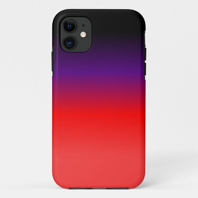 Black, Purple and Red Gradient Case-Mate iPhone Case (Back)