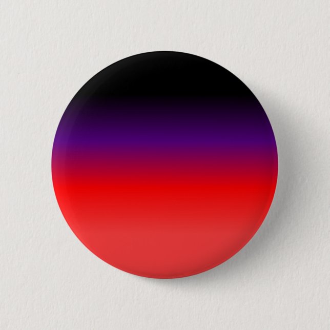 Black, Purple and Red Gradient Pinback Button (Front)