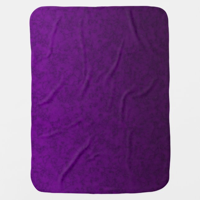 Black purple baby blanket (Front)