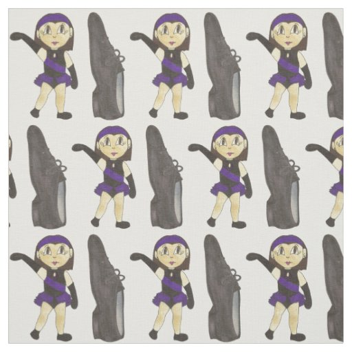 Black Purple Jazz Dance Class Recital Costume Girl Fabric