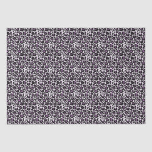 Black Purple Leopard Print Tissue Paper