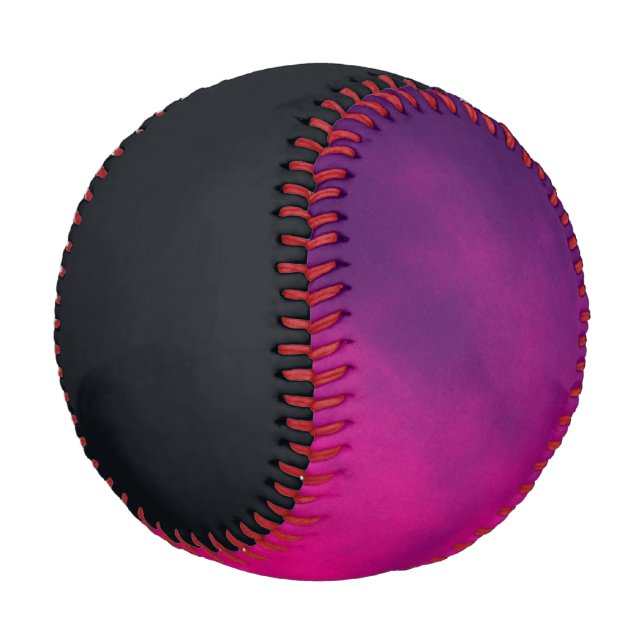 Black & Purple Neon Custom Baseball (Angled)