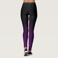 Black & Purple Ombre Legginings Leggings