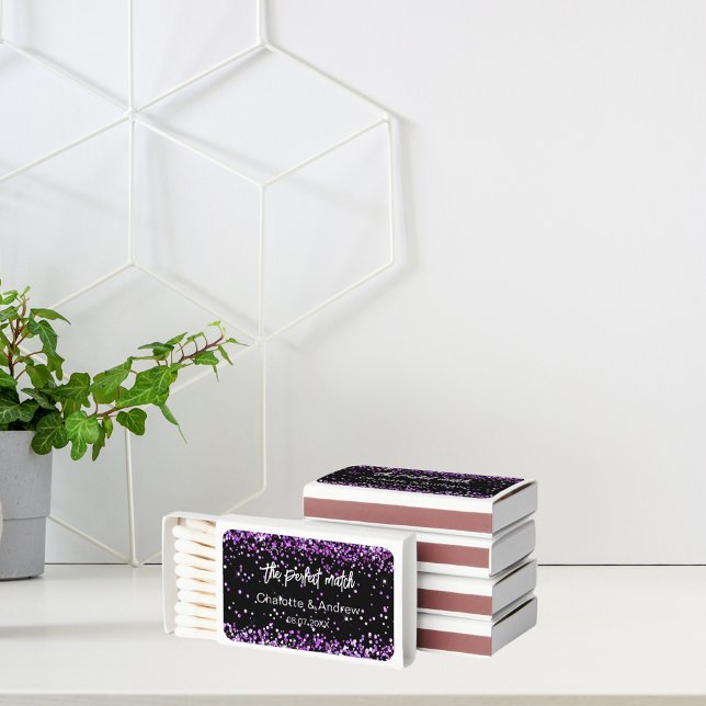 Black purple perfect match wedding (Creator Uploaded)