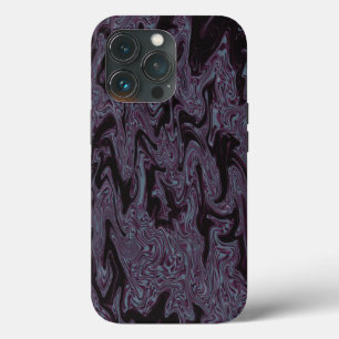 Black & Purple Wavy iPhone 13 Pro Case