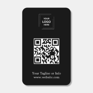 Black QR Code Business Branding Promotion Design Matchboxes