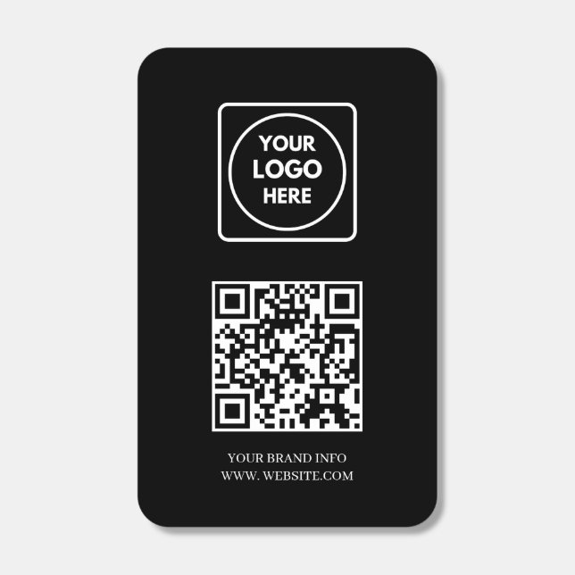 Black QR Code | Corporate Scan Me Business Design Matchboxes (Front)
