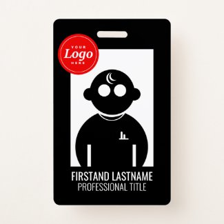 Black QR Coded V2 Employee Badge