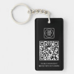 Black QR | Professional Business Logo Design Keychain