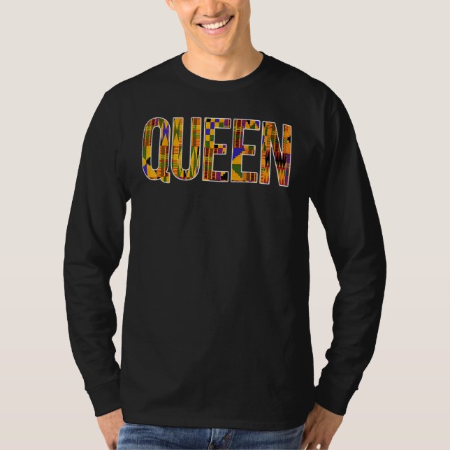 Black Queen  African American Designs For Women T-Shirt (Front)