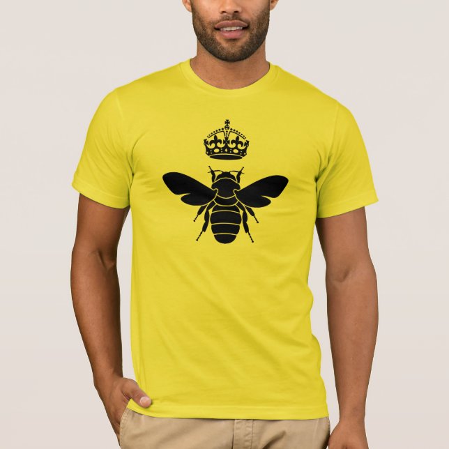 Black Queen Bee Logo...Are You A Queen Bee? T-Shirt (Front)