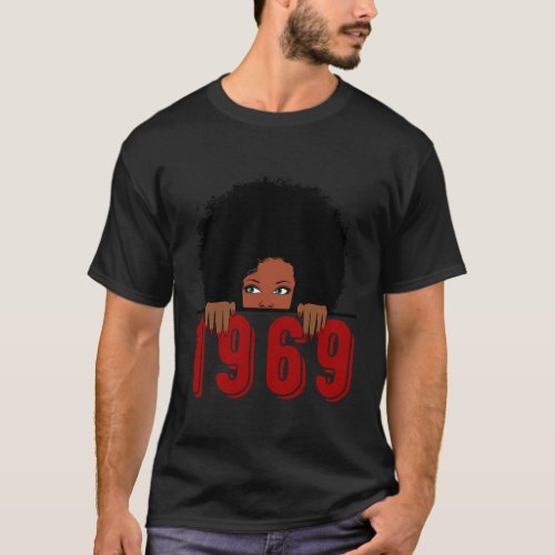 Black Queen Born In 1969 50Th Awesome T_Shirt