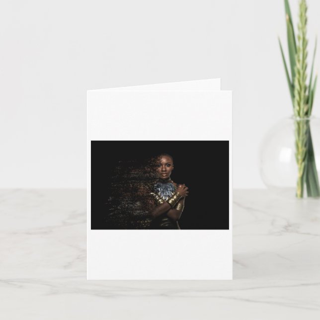 Black Queen Dispersion Sticker  Card (Front)