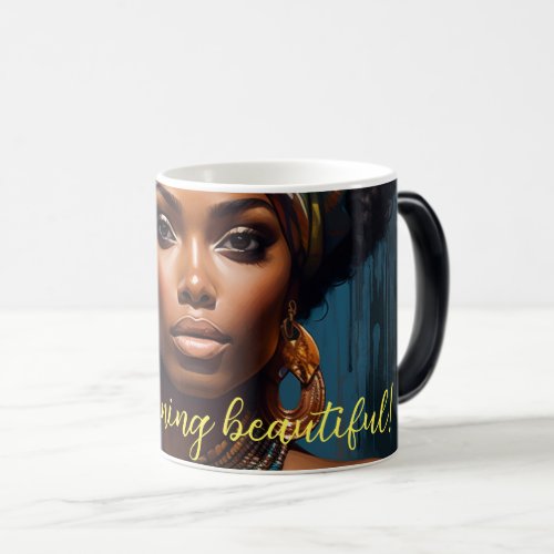 Black Queen Good Morning Beautiful Mug