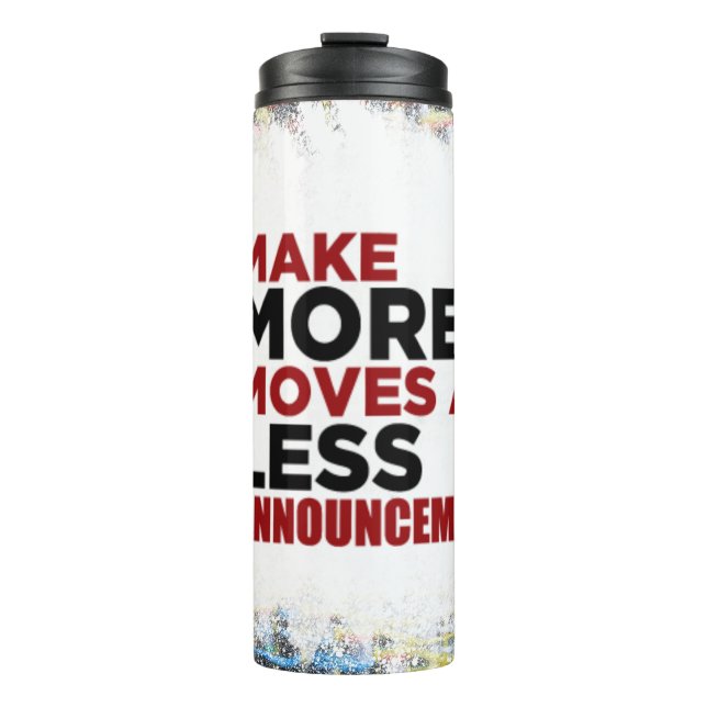 Black queen melanin poppin sista affirmation love thermal tumbler (Front)