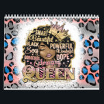 Black Queen Melanin Woman Brown Skin Sista Magic Calendar<br><div class="desc">She Is Strong Black Queen Melanin Woman Brown Skin Sista Magic</div>