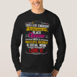 Black Queen MSW Social Work Skilled Masters Gradua T-Shirt