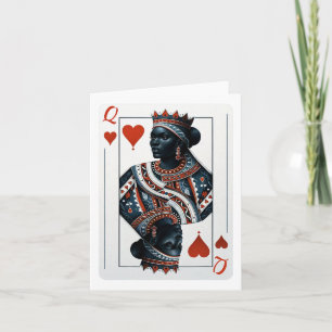 Black Queen Of Hearts Card Deck Game Proud Black W