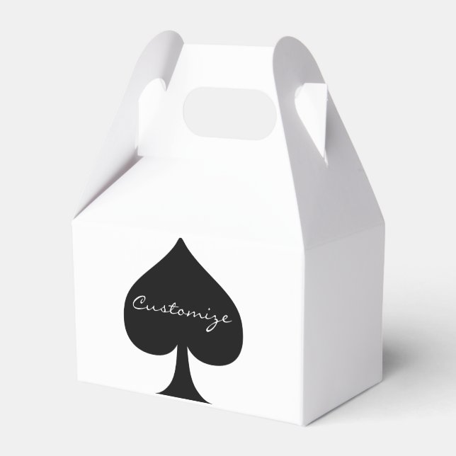 Black Queen of Spades Black Thunder_Cove Favor Boxes (Front Side)