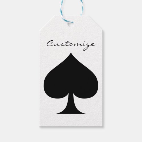 Black Queen of Spades Black Thunder_Cove Gift Tags