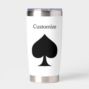 Black Queen of Spades Black Thunder_Cove Insulated Tumbler