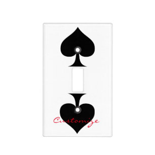 Black Queen of Spades Black Thunder_Cove Light Switch Cover