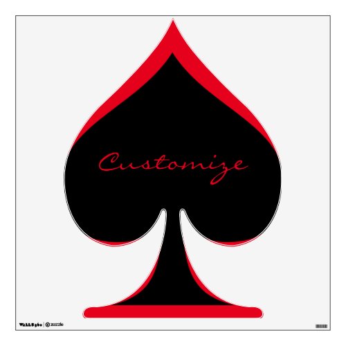 Black Queen of Spades Black Thunder_Cove Wall Decal