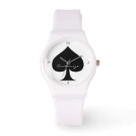 Black Queen Of Spades Black Thunder_cove Watch at Zazzle