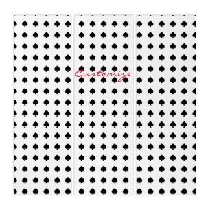 Black Queen of Spades Pattern Thunder_Cove Triptych