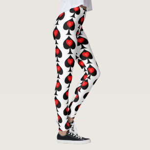  Ace Spades Playing Poker Card Women's Yoga Pants High