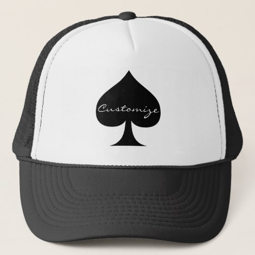 Black Queen of Spades Thunder_Cove Trucker Hat