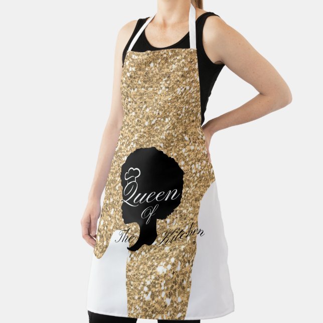 Black Queen of the Kitchen  Apron (Insitu)