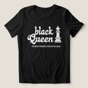 Black Queen Power T-Shirt – Rule the Board Tri-Blend Shirt